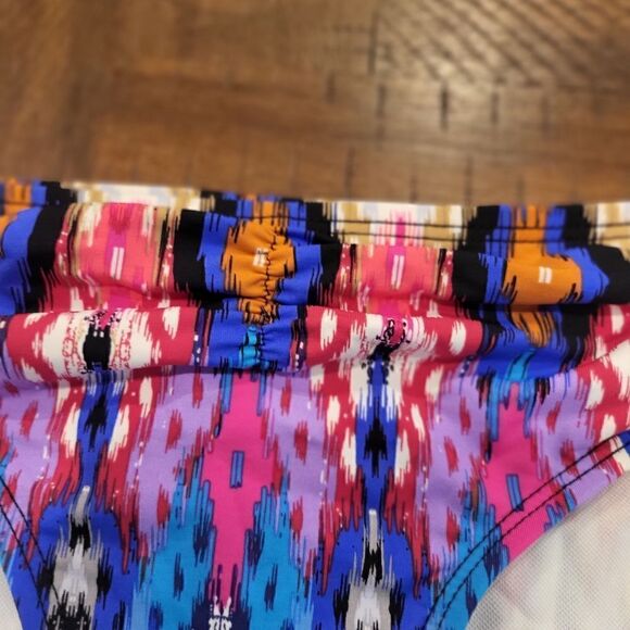 NWT! Retro Bikini Bottom Multicolored Large - Picture 2 of 6